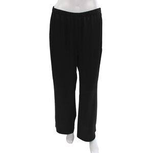 Antonelli Unisex Black Sweatpants Drawstring Silk Blend Size 44